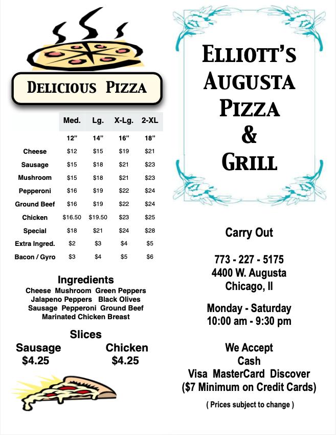 Elliots Augusta Pizza & Grill Small Garden
